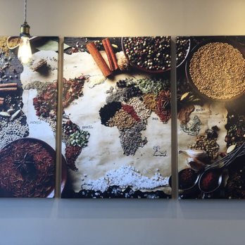 Urban Kitchen - Cool map decor! - Indian Near Me - Newark, California