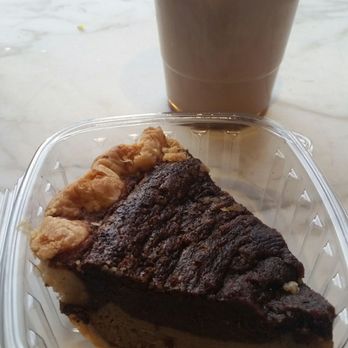 Misha's Coffee - Chocolate chess pie and iced caramel latte - Coffee & Tea Near Me - Alexandria, Virginia Misha's Coffee - Chocolate chess pie and iced caramel latte - Coffee & Tea Near Me - Alexandria, Virginia