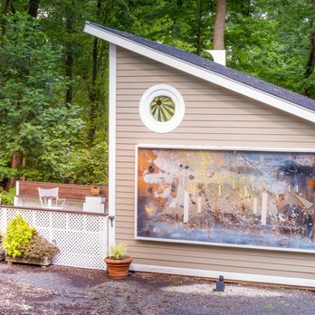 EarthSake Initiatives - A sanctuary/studio on our little piece of paradise. A mix of new and reclaimed materials! - General Contractors Near Me
