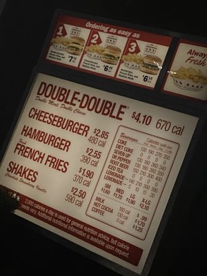Menu photo 2 In-N-Out Burger Las Vegas, NV Menu photo 2 In-N-Out Burger Las Vegas, NV