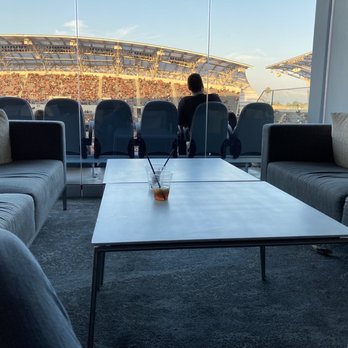 BMO Stadium - Our lounge area, so comfy and a great option to relax during the show - Stadiums & Arenas Near Me - Los Angeles, California