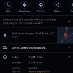 Cycle Specialties-Suzuki - Store hours
