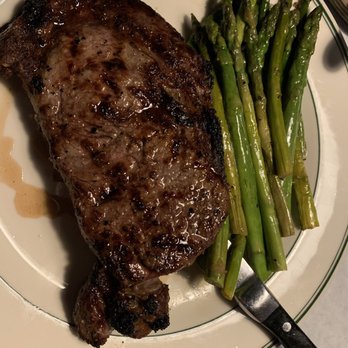 ChopHouse & Brewery - Prime Ribeye and side of Asparagus - Steakhouses Near Me - Denver, Colorado