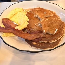 Peppercorn - Pancakes and that side of bacon was perfectly crisp