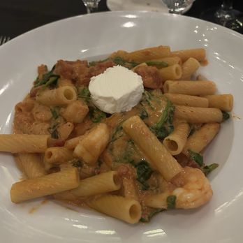 Pasta Pasta - Rigatoni shrimp spinach - Italian Near Me - Port Jefferson, New York Pasta Pasta - Rigatoni shrimp spinach - Italian Near Me - Port Jefferson, New York