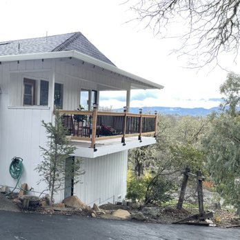 Northbay Roofing & Gutters - Charcoal shingles on a white house, love the color scheme! - Roofing Near Me - Ukiah, California