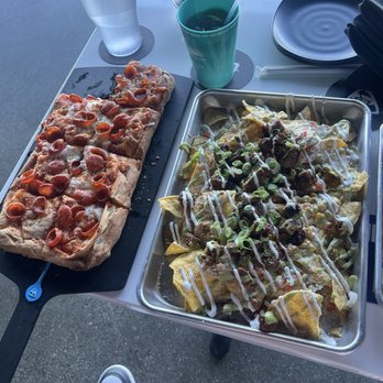 Topgolf - Pizza and steak nachos - Sports Bars Near Me - Ontario, California