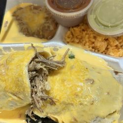 Don Taco - Inside the brisket burrito