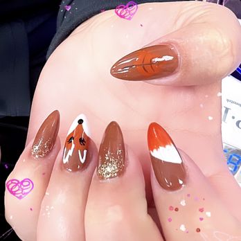 Luxus Nail Spa - Gel X with design - Nail Salons Near Me - Glendale, California Luxus Nail Spa - Gel X with design - Nail Salons Near Me - Glendale, California