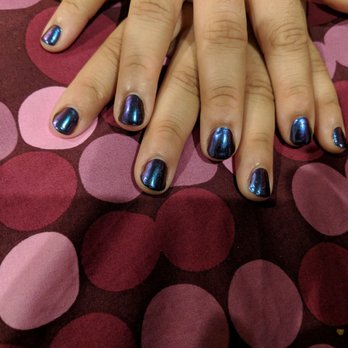 Diamond Nails - Daughter's chrome nails.  So cute! - Nail Salons Near Me - Philadelphia, Pennsylvania