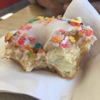 Rainbow Donuts - Yum yum national donut day. 1 free donut w an order of a drink. The fruit pebble donut is so doughy and thick, love it ! - Bakeries Near Me - West Covina, California Rainbow Donuts - Yum yum national donut day. 1 free donut w an order of a drink. The fruit pebble donut is so doughy and thick, love it ! - Bakeries Near Me - West Covina, California
