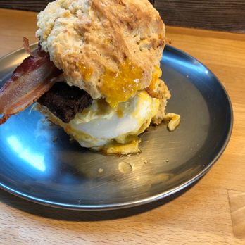 Blair Mountain Biscuit - Can't remember the name but this had mushroom scrapple in it - American Near Me - Blackwood, New Jersey