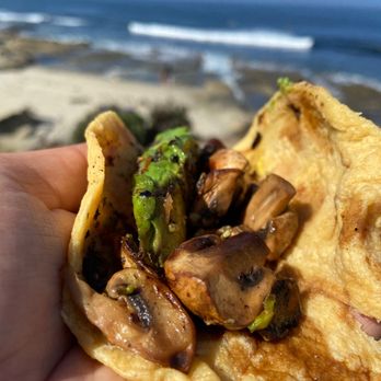 The Taco Stand - Mushroom Taco - Food Stands Near Me - La Jolla, California The Taco Stand - Mushroom Taco - Food Stands Near Me - La Jolla, California