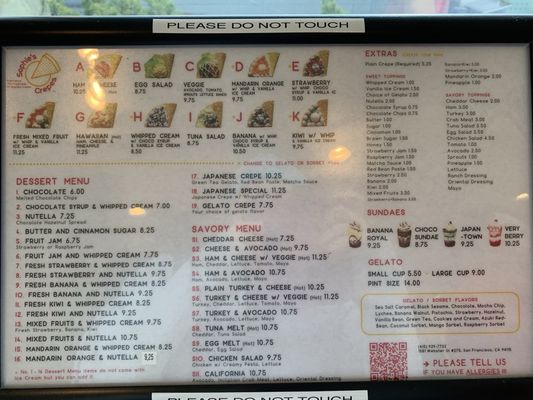 Menu photo 8 Sophie's Crepes San Francisco, CA Menu photo 8 Sophie's Crepes San Francisco, CA