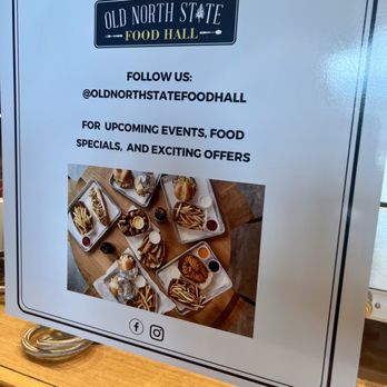 Old North State Food Hall - Follow on social media - Food Court Near Me - Selma, North Carolina