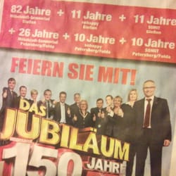 Möbelstadt Sommerlad - 2012: Jubiläum um JEDEN Preis - man beachte die "Rechnung" im oberen Bereich...
