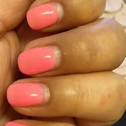1 month growth on structured manicure 1 month growth on structured manicure