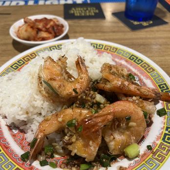 8 Fat Fat 8 Bar & Grille - Garlic Shrimp Lunch Plate - Chinese Near Me - Honolulu, Hawaii