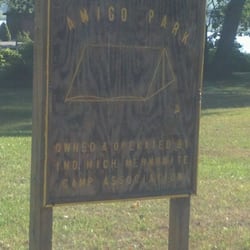 Amigo Park - Welcome sign.