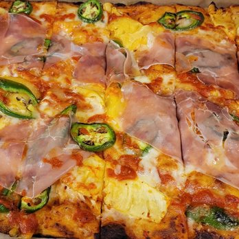 Triple Beam Pizza - Pineapple, prosciutto and jalapenos full size pizza $33 - Pizza Near Me - Los Angeles, California Triple Beam Pizza - Pineapple, prosciutto and jalapenos full size pizza $33 - Pizza Near Me - Los Angeles, California