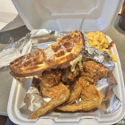 Chicken and Waffles Plate