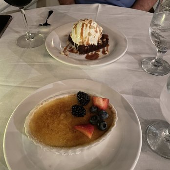 NICKS FISHMARKET - Crème brûlée and the macadamia nut brownie. - Seafood Near Me - Kihei, Hawaii