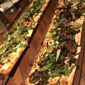 Seasons 52 - Four-Mushroom and Pesto Chicken Flatbreads - New American Near Me - Chestnut Hill, Massachusetts Seasons 52 - Four-Mushroom and Pesto Chicken Flatbreads - New American Near Me - Chestnut Hill, Massachusetts