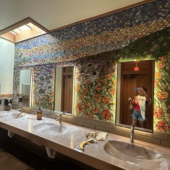 Esalen Institute - The bathroom in the dining area - Adult Education Near Me - Big Sur, California Esalen Institute - The bathroom in the dining area - Adult Education Near Me - Big Sur, California