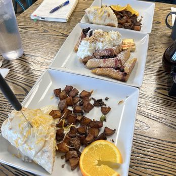 The Tower Grill - Breakfast burrito & huckleberry French toast - American Near Me - Nampa, Idaho The Tower Grill - Breakfast burrito & huckleberry French toast - American Near Me - Nampa, Idaho