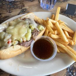 Italian beef with cheese Italian beef with cheese