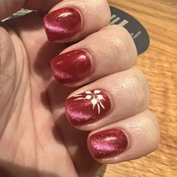 Acrylic nails, cat-eye, Gel Polish with Manicure Acrylic nails, cat-eye, Gel Polish with Manicure