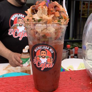 Michelada Mix El Cejas - Michelada with ceviche - Specialty Food Near Me - Stockton, California Michelada Mix El Cejas - Michelada with ceviche - Specialty Food Near Me - Stockton, California