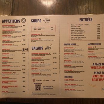 MISC - Menu appetizers, Soups Salad and Entrees - Thai Near Me - Brooklyn, New York MISC - Menu appetizers, Soups Salad and Entrees - Thai Near Me - Brooklyn, New York