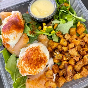 Popping Yolk Cafe - Norwegian Benedict (Meh!) - Breakfast & Brunch Near Me - Alhambra, California