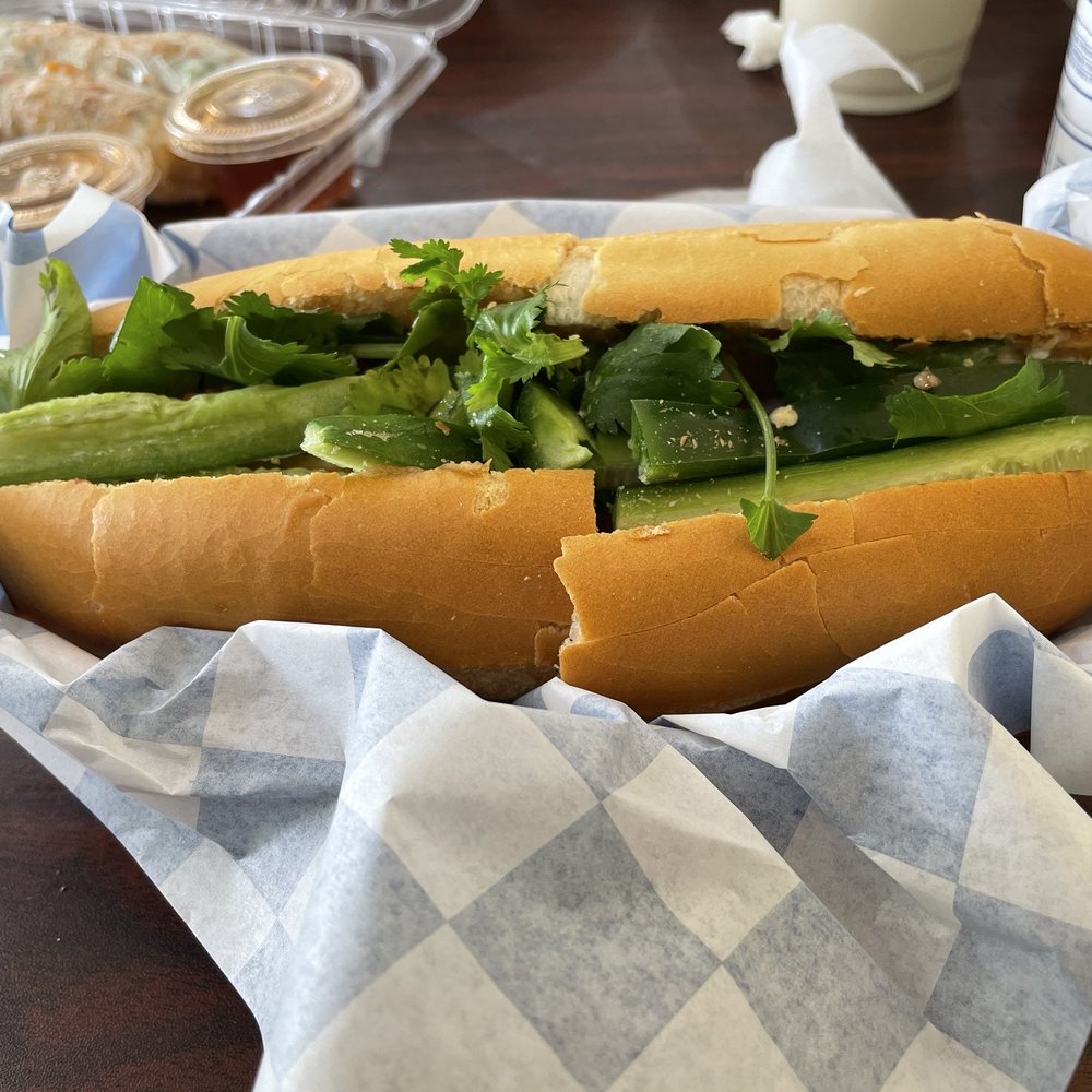 Duy's Vegetarian Cafe - Pork banh mi - Sandwiches Near Me - Houston, Texas