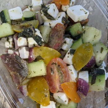 The Vreamery - Greek feta cucumber, tomato & red onion salad. Yum! - Cheese Shops Near Me - Paso Robles, California The Vreamery - Greek feta cucumber, tomato & red onion salad. Yum! - Cheese Shops Near Me - Paso Robles, California