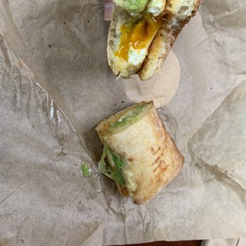 Homegrown - Avocado, cheese, egg and hot sauce breakfast sammy...perfectly cooked every time - Sandwiches Near Me - Seattle, Washington