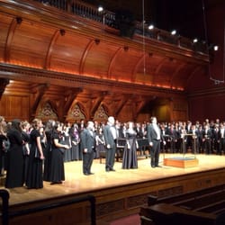 Memorial Hall - Sanders Theater - Harvard-Radcliffe Undergraduate Choir Finale with 3 Boston Schools