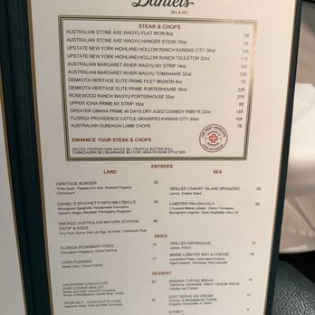Daniel’s - Steakhouses Near Me - Coral Gables, Florida