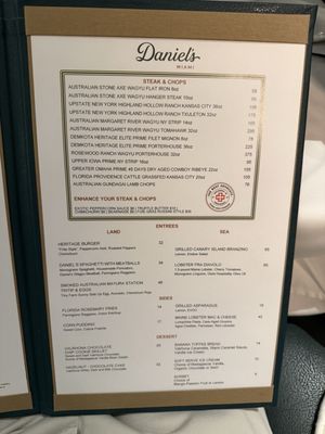 Menu photo 4 Daniel’s Coral Gables, FL