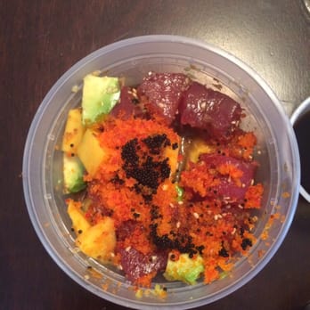 Fontana Sushi - Tuna, avocado, mango appetizer...with weird flaky things. - Sushi Bars Near Me - Centennial, Colorado Fontana Sushi - Tuna, avocado, mango appetizer...with weird flaky things. - Sushi Bars Near Me - Centennial, Colorado