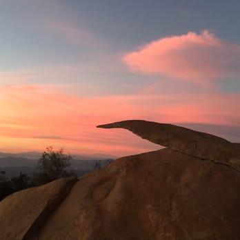 Potato Chip Rock - The chip at sunset! - Hiking Near Me - Poway, California