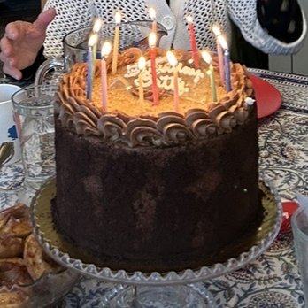 Village Baking Company & Cafe - "German chocolate" cake - which should be called chocolate buttercream cake - Bakeries Near Me - Modesto, California Village Baking Company & Cafe - "German chocolate" cake - which should be called chocolate buttercream cake - Bakeries Near Me - Modesto, California