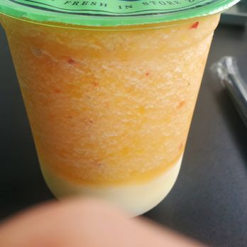 Enter The Cafe - Peach slushy drink - Coffee & Tea Near Me - San Francisco, California Enter The Cafe - Peach slushy drink - Coffee & Tea Near Me - San Francisco, California
