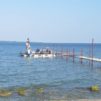BA Custom Docks and Building Services - Working on a 2 Boat Stall in open water - Fences & Gates Near Me BA Custom Docks and Building Services - Working on a 2 Boat Stall in open water - Fences & Gates Near Me