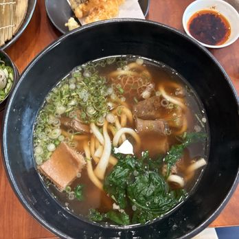 Raku - niku udon (with chili oil) - Japanese Near Me - New York, New York Raku - niku udon (with chili oil) - Japanese Near Me - New York, New York