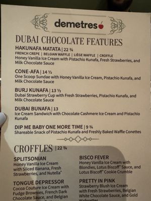 Menu photo 1 Demetres Toronto, ON