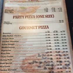 Giovanni‘s - Menu