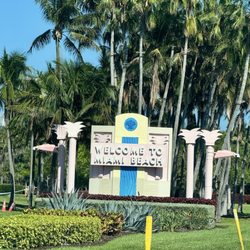 Welcome To Miami Beach Sign