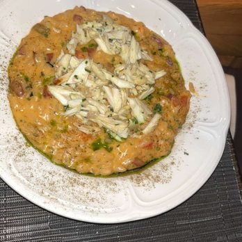 Navy Blue - Crawfish and crab risotto - Seafood Near Me - Houston, Texas Navy Blue - Crawfish and crab risotto - Seafood Near Me - Houston, Texas